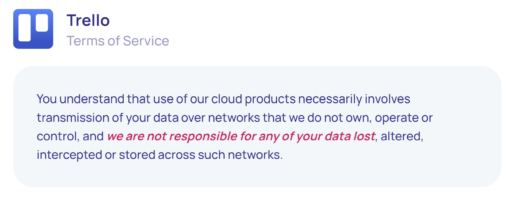 Trello Terms of Service