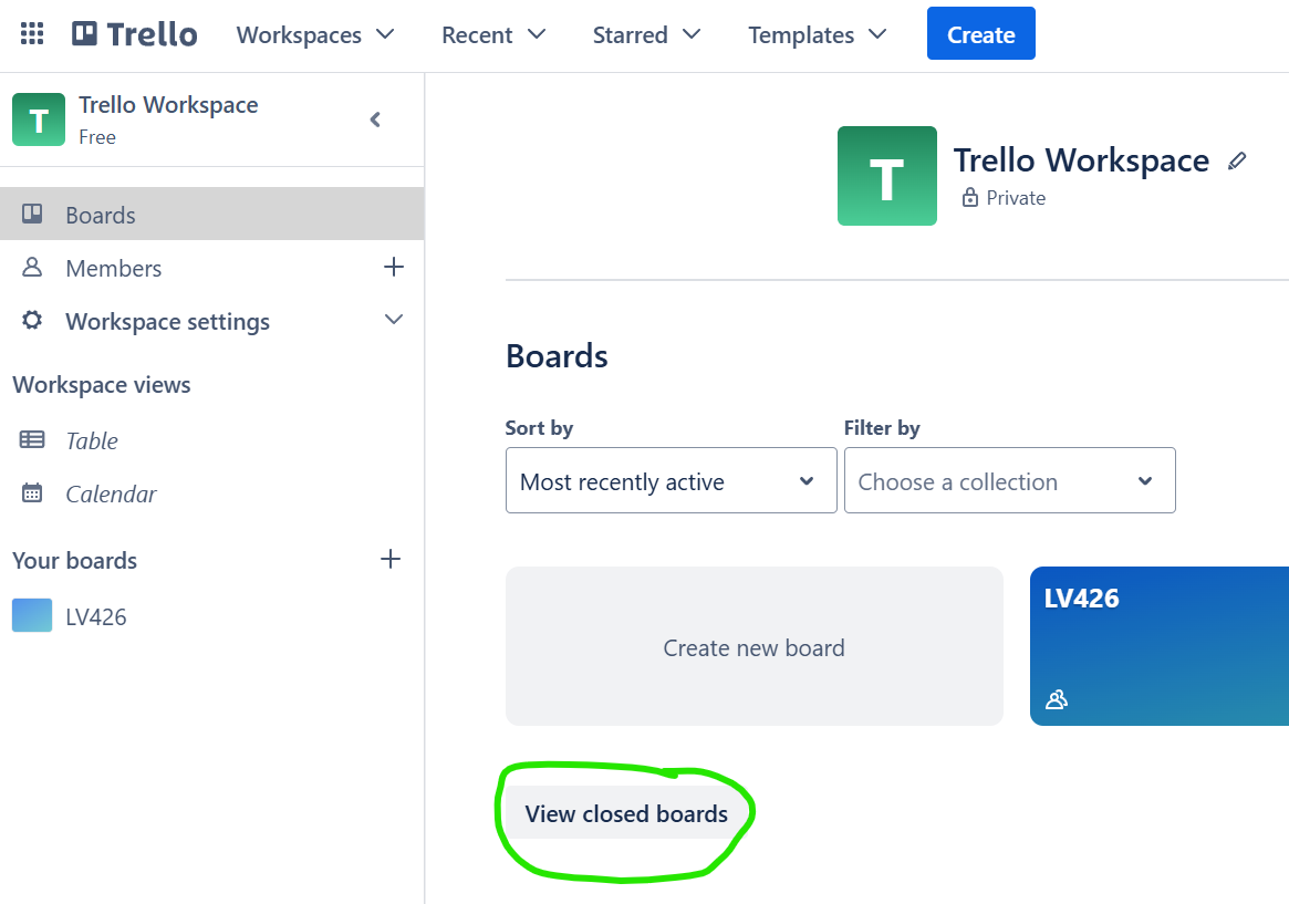Trello View Closed Board
